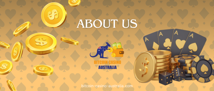 website logo, poker cards, chips and dice and gold coins on a yellow background